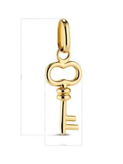Devata Key Charm Pendant In Gold