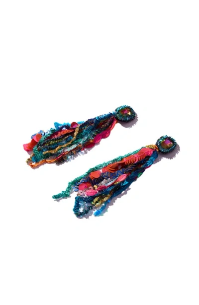 Simitri Confetti Cascade Earrings In Multi