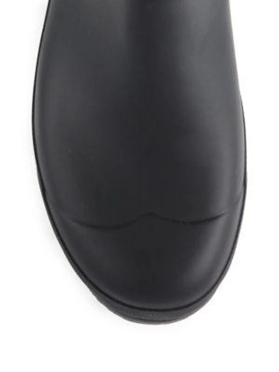 Shop Hunter Original Chelsea Short Slip-on Rain Boots In Black