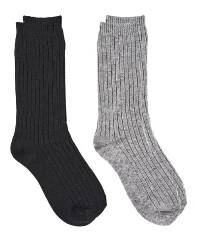 French Connection Cashmere Flat Crew Sock 2-pack In Multi