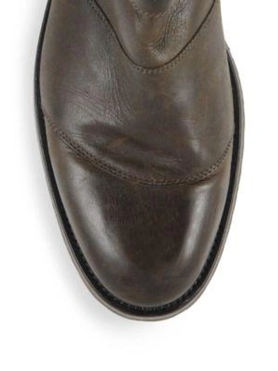 Shop Belstaff Trialmaster Waxed Leather Short Boots In Black