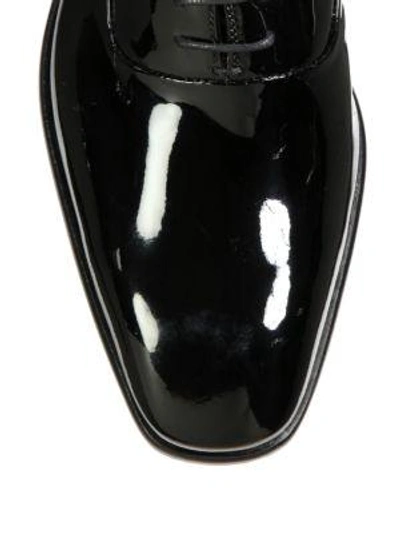 Shop Saks Fifth Avenue Collection Patent Leather Oxfords In Black