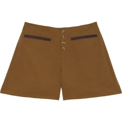 Hikerkind Front Field Short In Brown