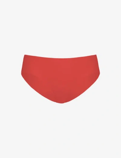 Commando Cotton Bikini In Red