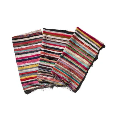 Puebco Scrap Fabric Rug In Multi