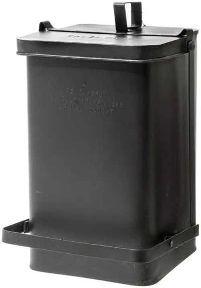 Puebco Step Trash Can In Black