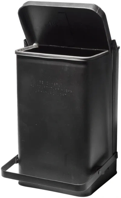 Puebco Step Trash Can In Black