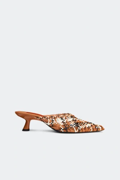 Simon Miller Knotted Gala Mule Kitten Heel In Multi