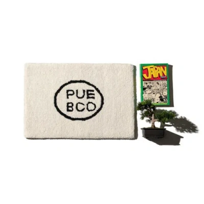 Puebco Tufted Mat / Logo In White