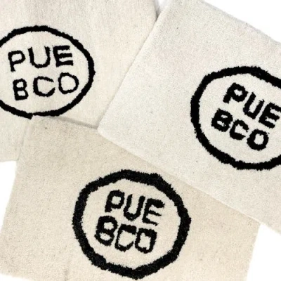 Puebco Tufted Mat / Logo In White