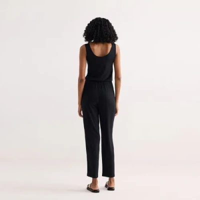 Reistor Relaxed Drawstring Jumpsuit In Black