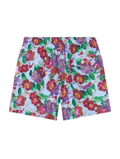 Robert Talbott Connery Drawstring Swim Trunk In Multi