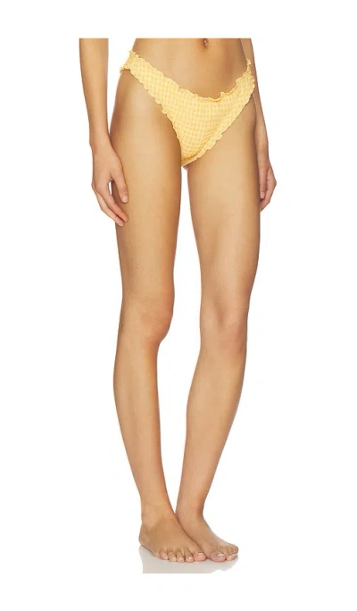 Simkhai Maelie Ruched Bikini Bottom In Multi