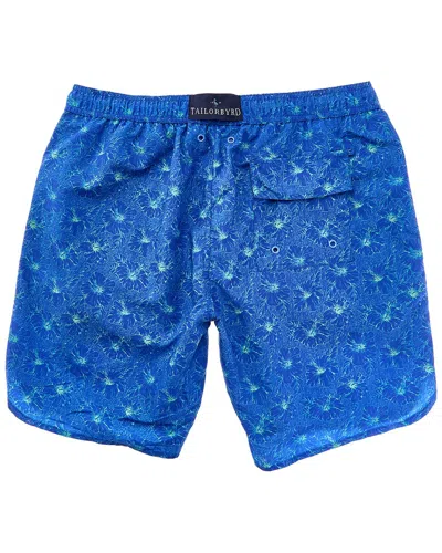 Tailorbyrd Printed Swim Short In Blue