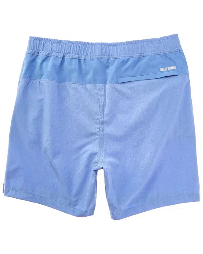 Endless Summer Solid Swim Short In Blue