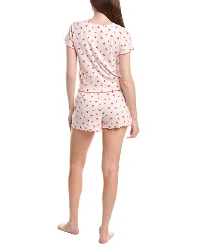 40 Winks 2pc Pajama Short Set In Multi