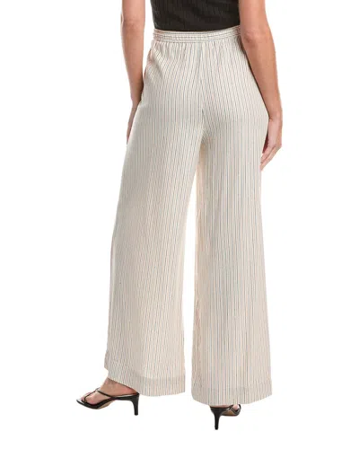 Max Studio Drawstring Linen-blend Pant In White