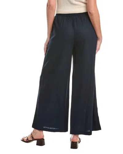 Max Studio Drawstring Linen-blend Pant In Black