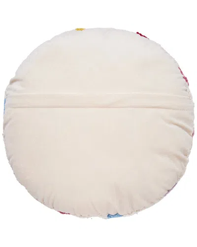 Makers Collective Rainbow Sun Wool Hook Pillow In Multi