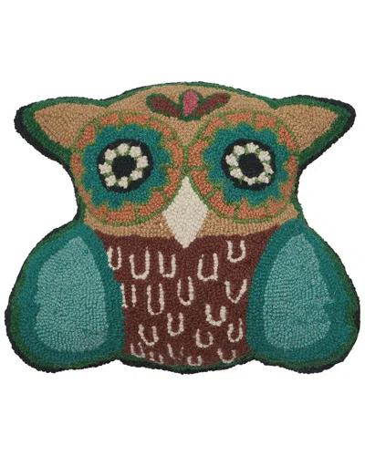 Jungalow Hootie Wool Hook Pillow In Nude