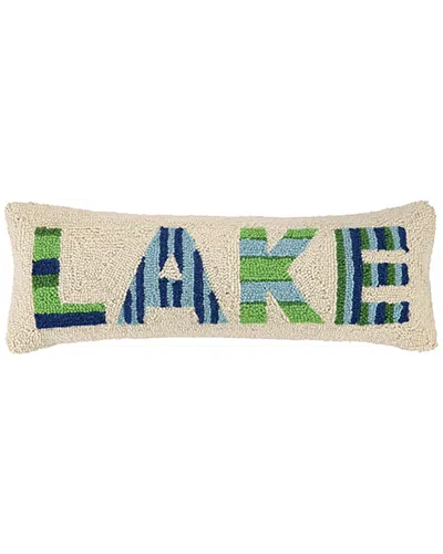 Makers Collective Lake Wool Hook Pillow In White