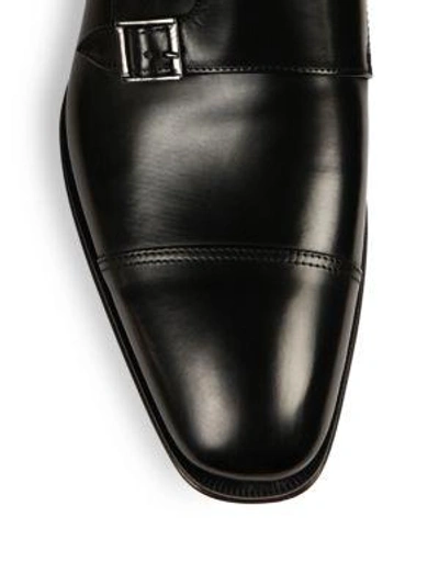 Shop To Boot New York Grant Double-buckle Monk-strap Shoes In Black