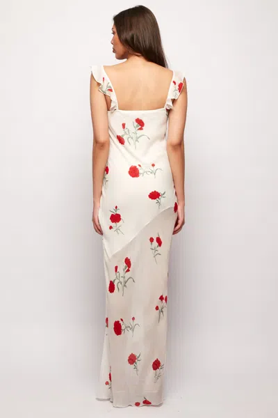 S/w/f Boutique Sweetheart Neck Bias Slip Dress In White