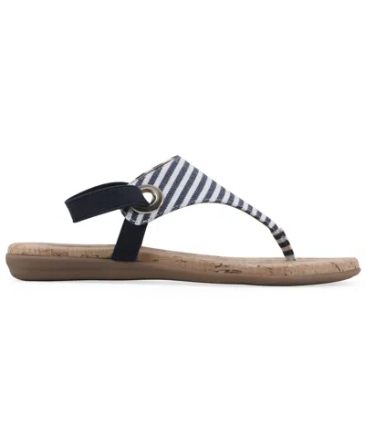 White Mountain Lifeway Sandal In Blue