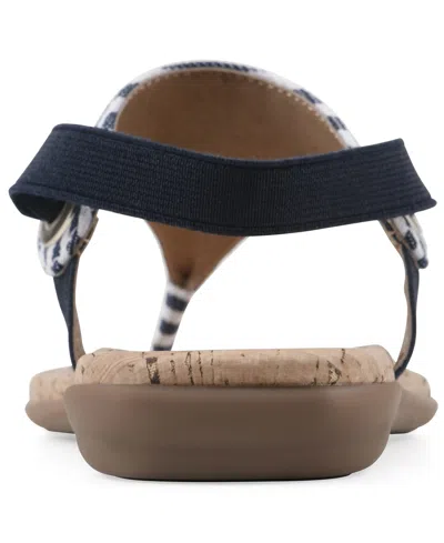 White Mountain Lifeway Sandal In Blue