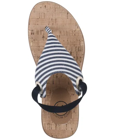 White Mountain Lifeway Sandal In Blue