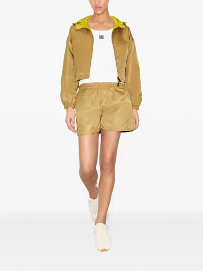 Tory Burch Reversible Cropped Nylon Jacket In Multi