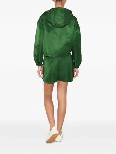 Tory Burch Reversible Cropped Nylon Jacket In Multi