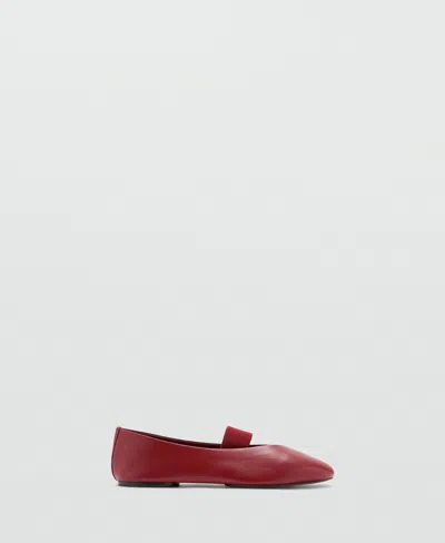 Mango Strap Leather Shoes In Multi
