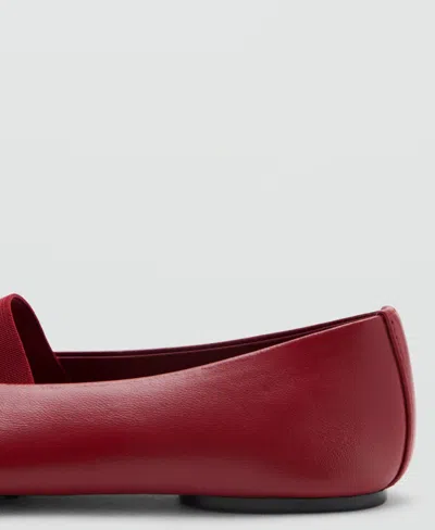 Mango Strap Leather Shoes In Multi