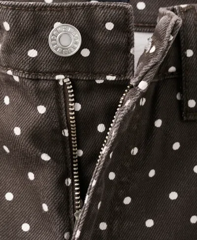 Mango Dot Balloon Jeans In Brown
