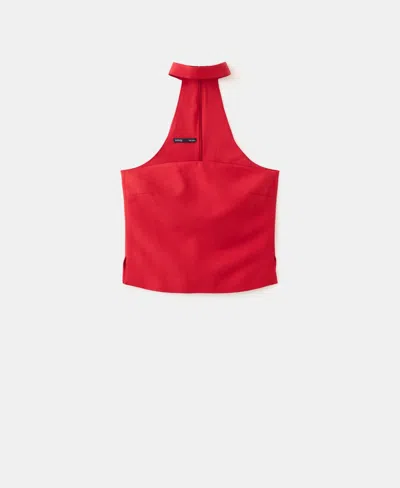 Mango Racerback Top In Red