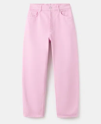 Mango Open-back Crop Top In Pink