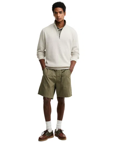 Barbour Ravensworth Quarter Zip Pullover In White