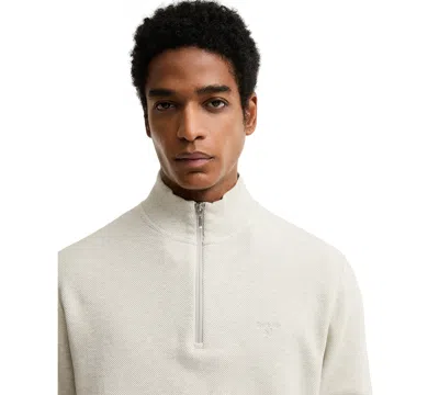 Barbour Ravensworth Quarter Zip Pullover In White