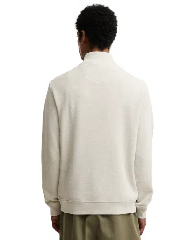 Barbour Ravensworth Quarter Zip Pullover In White
