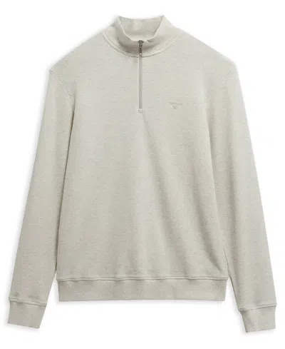 Barbour Ravensworth Quarter Zip Pullover In White