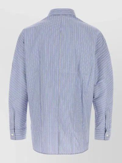 Givenchy Couture Seam Overshirt In Blue