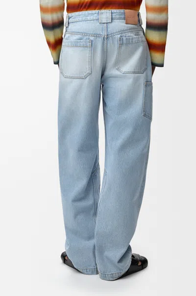 Loewe Belt Loop Jeans In Blue