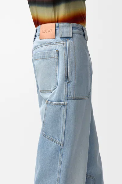 Loewe Belt Loop Jeans In Blue