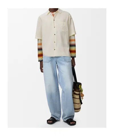 Loewe Belt Loop Jeans In Blue