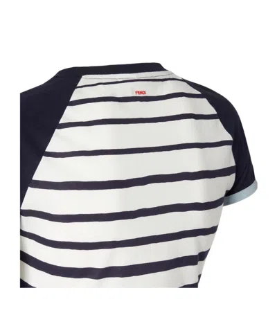 Fendi Crew Neck T-shirt In Multi