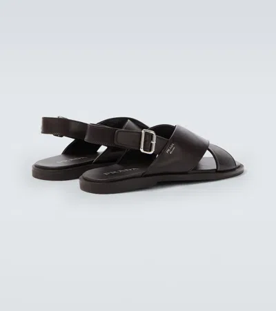 Prada Open-toe Sandals In Brown