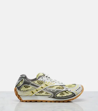 Bottega Veneta Orbit Lace-up Technical Fishnet Sneakers In Multi