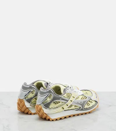 Bottega Veneta Orbit Lace-up Technical Fishnet Sneakers In Multi