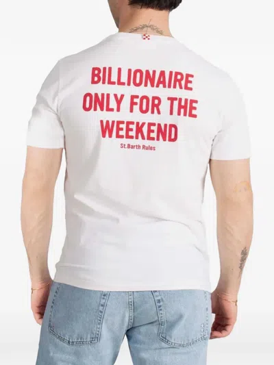 Mc2 Saint Barth Slogan-print T-shirt In White